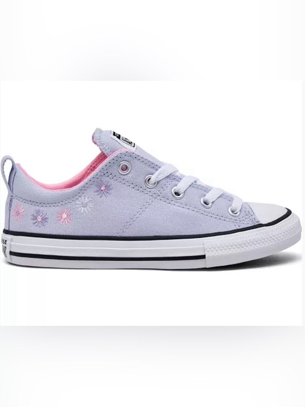 Converse AllStar Chuck Taylor Madison Florals Purple Pink Sneakers Shoes-Youth 3